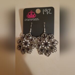 Paparazzi Intricate Silver Earrings